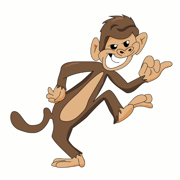 Funny Farting Monkey. Don't Pull His Finger.