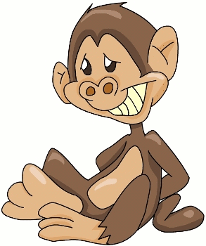 Cartoon Guilty Monkey