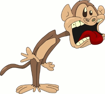 Cartoon Burping Monkey