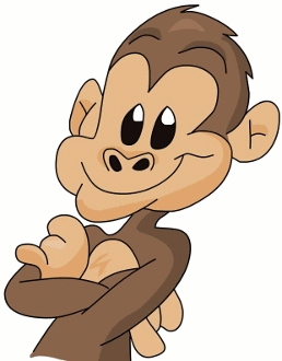 Proud Cartoon Monkey