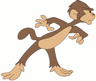 Cartoon Angry Monkey